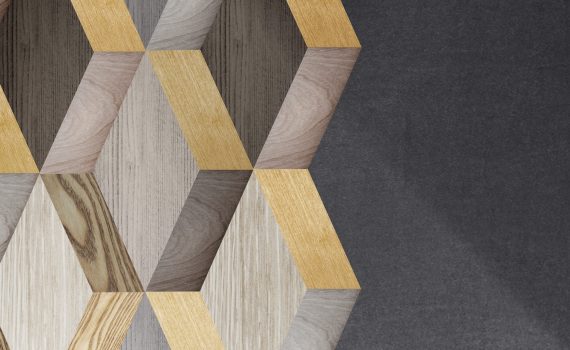 Modern textured wood background vector